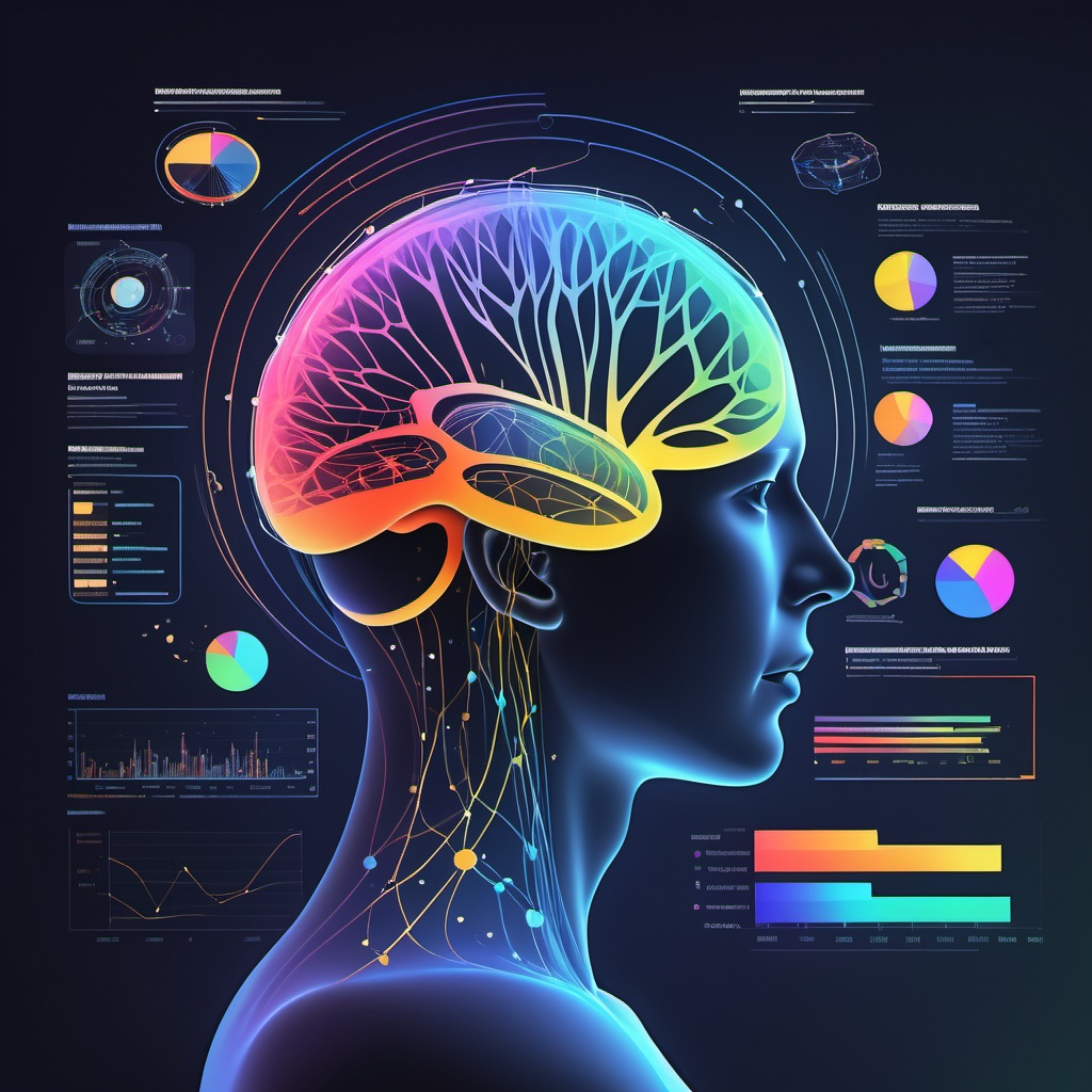 graphic brain and data visualizations